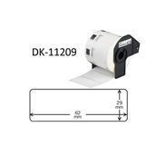 Étiquettes Brother DK-11209 62 mm x 29 mm, 800 autocollants